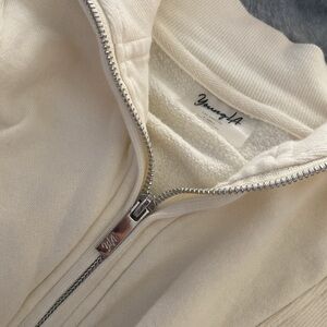 Young LA cream quarter zip.